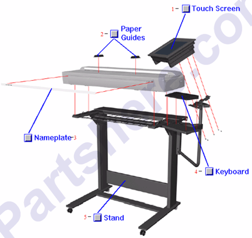 HP parts picture diagram for Q1277-60045, Q1277-60046, Q1277-60047, Q1277-60048, Q1277-60049, Q1277-60050, Q1277-60052, Q1277-60053, Q1278-69066, Q1277-60051, Q1279-60002, Q1279-60005, Q1279-60007, Q1279-60045, Q1261-60036, Q1279-60001